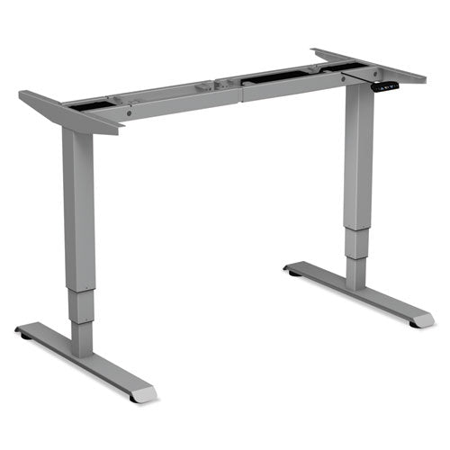 Image of Alera® Alera AdaptivErgo Sit-Stand 3-Stage Electric Height-Adjustable Table Base w/Memory Control, 48.06 x 24.35 x 25 to 50.7, Gray