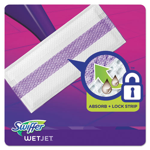 Image of Swiffer® WetJet System Refill Cloths, 11.3" x 5.4", White, 24/Box, 4/Carton