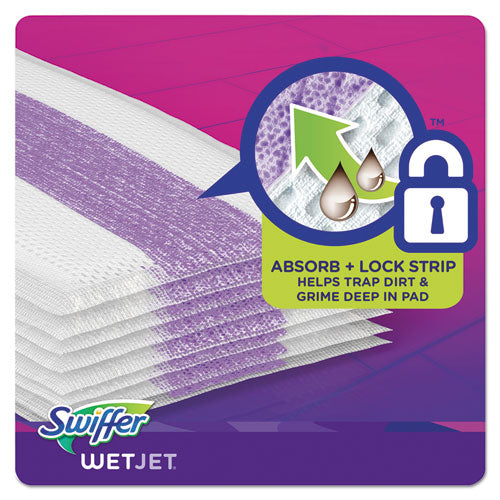 Image of Swiffer® WetJet System Refill Cloths, 11.3" x 5.4", White, 24/Box, 4/Carton