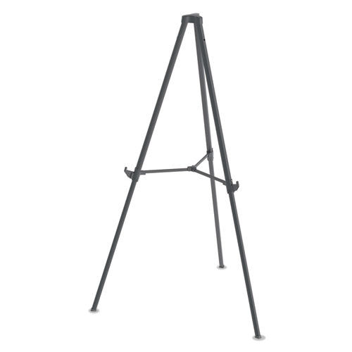 Image of MasterVision® Quantum Heavy Duty Display Easel, 35.62" to 61.22" High, Plastic, Black