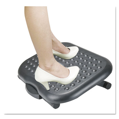 Image of Alera® Relaxing Adjustable Footrest, 13.75w X 17.75d X 4.5 To 6.75h, Black