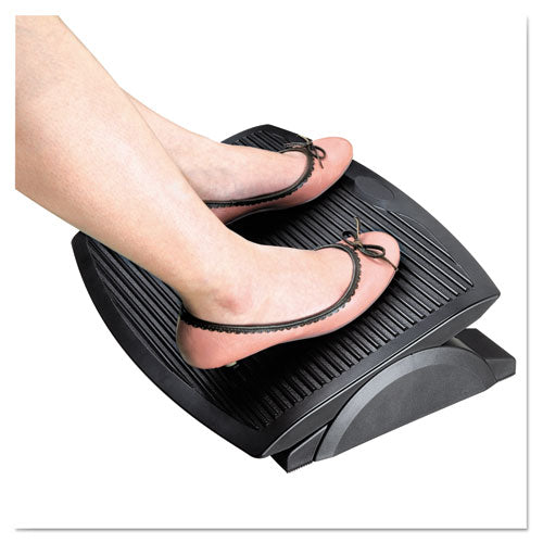 Image of Alera® Ergo Tilt Footrest, 13.75w X 17.75d X 3.38 To 5.13h, Black