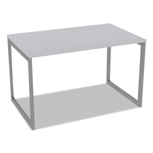 Image of Alera® Alera Open Office Desk Series Adjustable O-Leg Desk Base, 47.25 to 70.78w x 29.5d x 28.5h, Silver