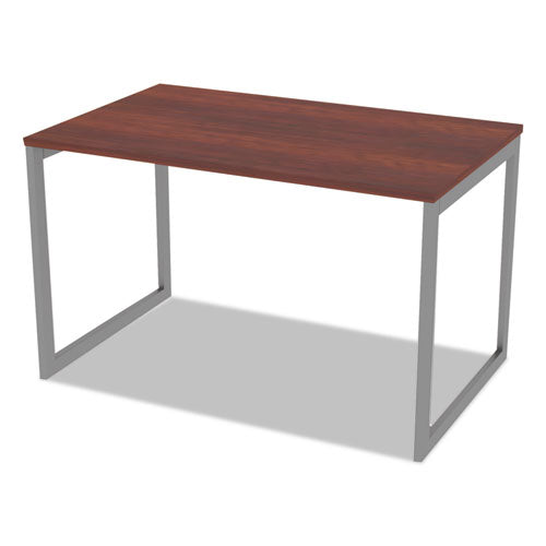 Image of Alera® Alera Open Office Desk Series Adjustable O-Leg Desk Base, 47.25 to 70.78w x 29.5d x 28.5h, Silver