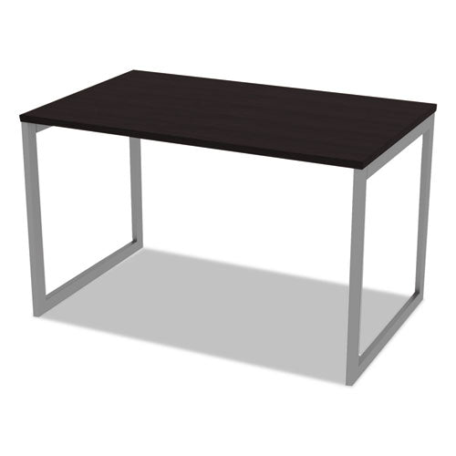 Image of Alera® Alera Open Office Desk Series Adjustable O-Leg Desk Base, 47.25 to 70.78w x 29.5d x 28.5h, Silver