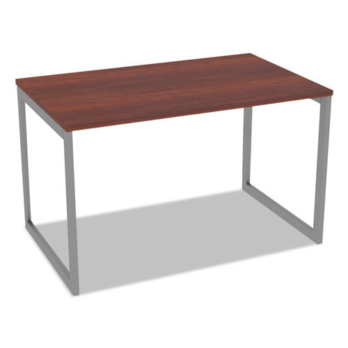 Image of Alera® Alera Open Office Desk Series Adjustable O-Leg Desk Base, 47.25 to 70.78w x 29.5d x 28.5h, Silver
