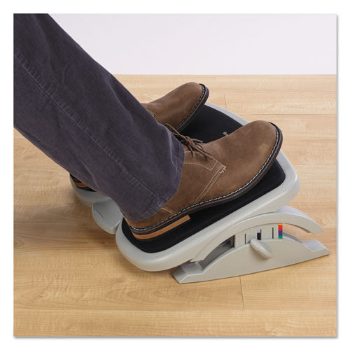 Image of Kensington® SoleMate Comfort Footrest with SmartFit System, 21.5w x 14d x 3.5 to 5h, Gray/Black