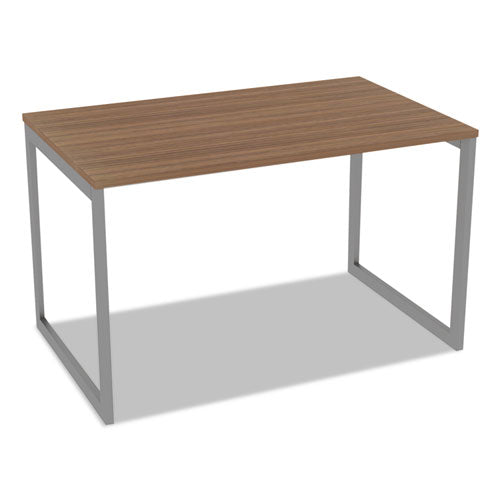 Image of Alera® Alera Open Office Desk Series Adjustable O-Leg Desk Base, 47.25 to 70.78w x 29.5d x 28.5h, Silver