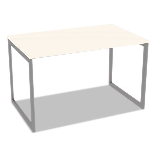 Image of Alera® Alera Open Office Desk Series Adjustable O-Leg Desk Base, 47.25 to 70.78w x 29.5d x 28.5h, Silver
