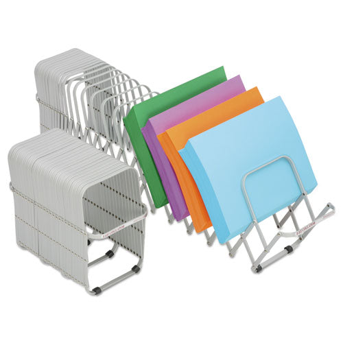 Image of LEE Flexifile Expandable Collator To Organizer, 24 Sections, Letter To Legal Size Files, 6.5" X 10.25" X 10.5", Silver