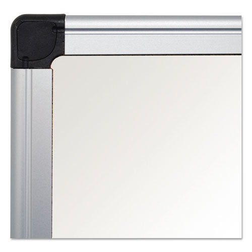 Image of MasterVision® Porcelain Value Dry Erase Board, 48" x 72", White Surface, Satin Aluminum Frame