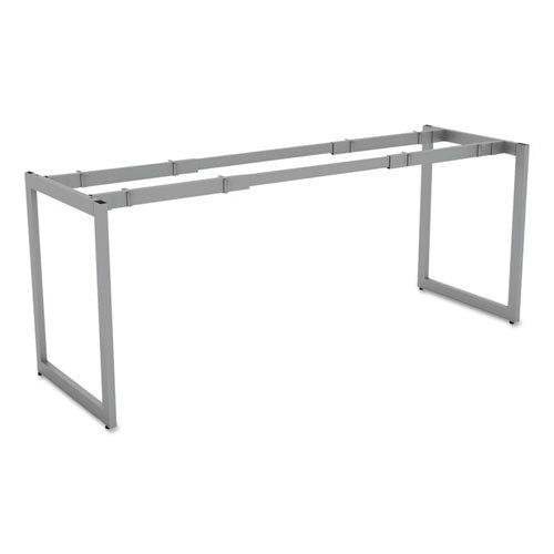 Image of Alera® Alera Open Office Desk Series Adjustable O-Leg Desk Base, 47.25 to 70.78w x 23.63d x 28.5h, Silver