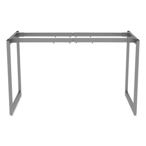 Image of Alera® Alera Open Office Desk Series Adjustable O-Leg Desk Base, 47.25 to 70.78w x 23.63d x 28.5h, Silver