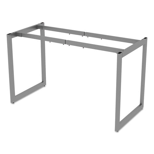 Image of Alera® Alera Open Office Desk Series Adjustable O-Leg Desk Base, 47.25 to 70.78w x 23.63d x 28.5h, Silver