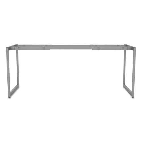 Image of Alera® Alera Open Office Desk Series Adjustable O-Leg Desk Base, 47.25 to 70.78w x 23.63d x 28.5h, Silver