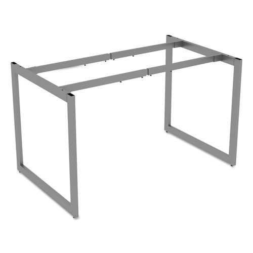 Image of Alera® Alera Open Office Desk Series Adjustable O-Leg Desk Base, 47.25 to 70.78w x 29.5d x 28.5h, Silver