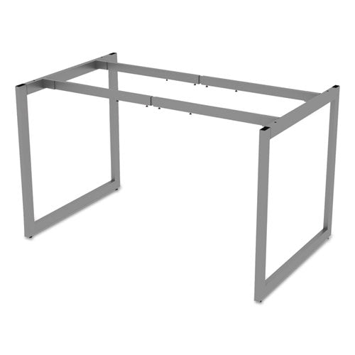 Image of Alera® Alera Open Office Desk Series Adjustable O-Leg Desk Base, 47.25 to 70.78w x 29.5d x 28.5h, Silver