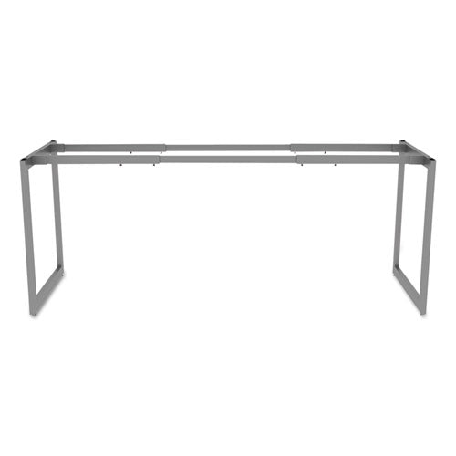 Image of Alera® Alera Open Office Desk Series Adjustable O-Leg Desk Base, 47.25 to 70.78w x 23.63d x 28.5h, Silver