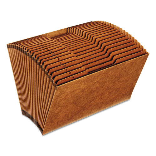 Image of Pendaflex® Heavy-Duty Open-Top Expanding Stadium File, 21 Sections, 1/3-Cut Tabs, Legal Size, Redrope