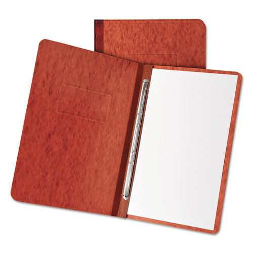 Image of Oxford Heavyweight Pressguard And Pressboard Report Cover W/reinforced Side Hinge, 2-Prong Metal Fastener, 3" Cap, 8.5 X 11, Red