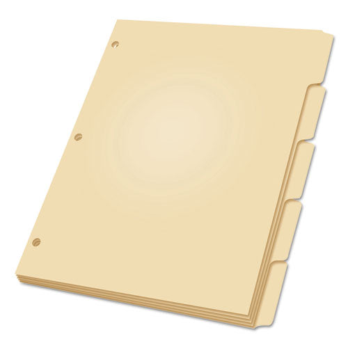 Image of Oxford Write-On Tab Dividers, 5-Tab, 11 X 8.5, Manila, 20 Sets