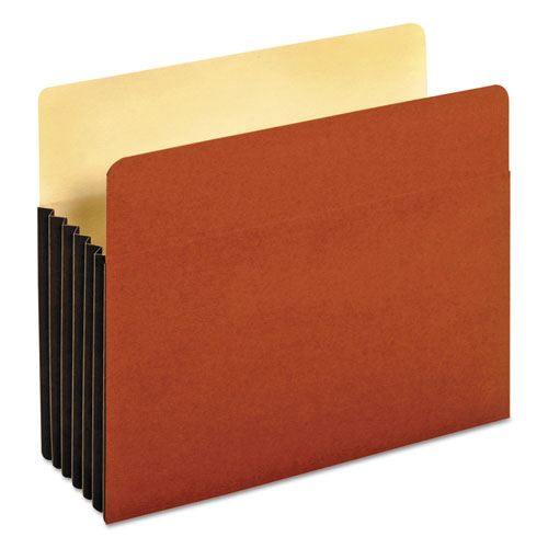 Image of Pendaflex® File Pocket with Tyvek, 5.25" Expansion, Letter Size, Redrope, 10/Box