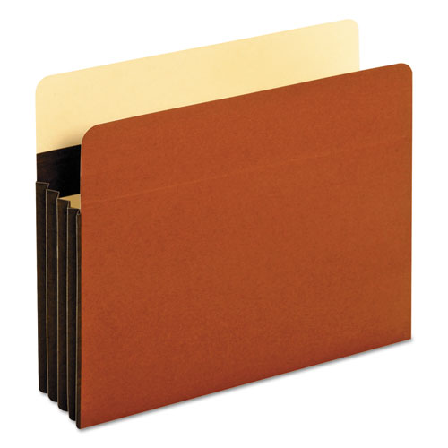 Image of Pendaflex® Extra-Wide Heavy-Duty File Pockets, 3.5" Expansion, Letter Size, Redrope, 10/Box