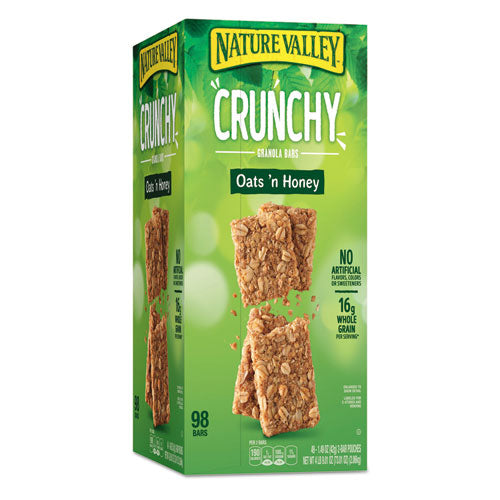 Image of Nature Valley® Granola Bars, Oats And Honey, 1.5 Oz Bar, 49/carton