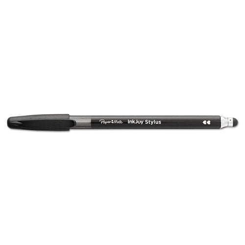 Image of Paper Mate® Inkjoy 100 Ballpoint Pen/stylus, Stick, Medium 1 Mm, Black Ink, Black Barrel, Dozen