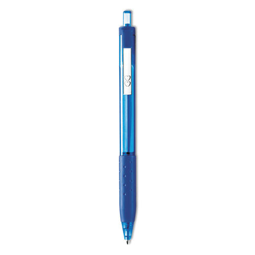 Image of Paper Mate® Inkjoy 300 Rt Ballpoint Pen, Retractable, Medium 1 Mm, Blue Ink, Blue Barrel, Dozen