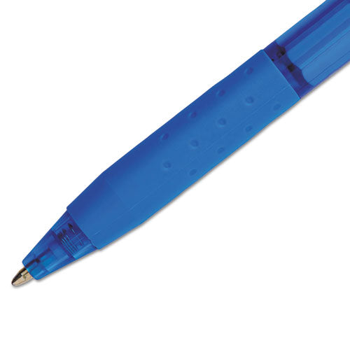 Image of Paper Mate® Inkjoy 300 Rt Ballpoint Pen, Retractable, Medium 1 Mm, Blue Ink, Blue Barrel, Dozen