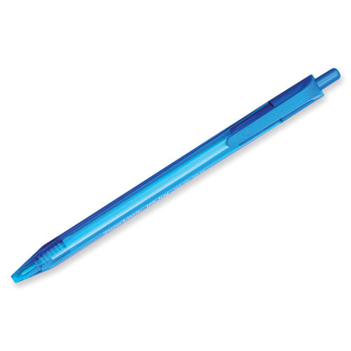 Image of Paper Mate® InkJoy 100 RT Ballpoint Pen, Retractable, Medium 1 mm, Blue Ink, Translucent Blue Barrel, Dozen