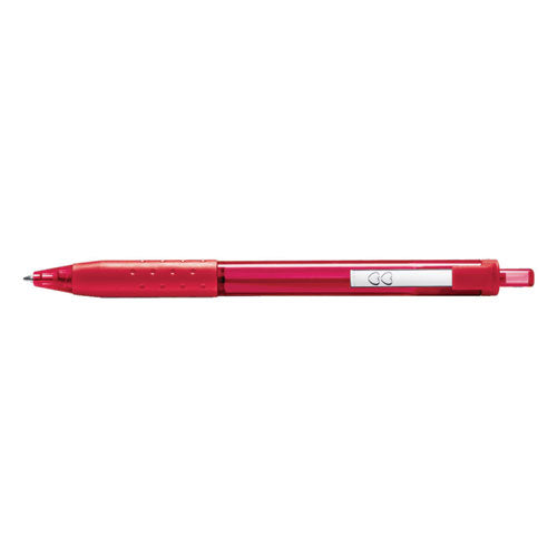 Image of Paper Mate® InkJoy 300 RT Ballpoint Pen, Retractable, Medium 1 mm, Red Ink, Red Barrel, Dozen