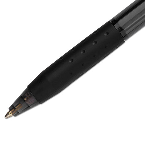 Image of Paper Mate® InkJoy 300 RT Ballpoint Pen, Retractable, Medium 1 mm, Black Ink, Black Barrel, 24/Pack