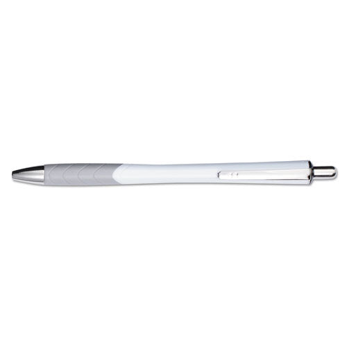 Image of Paper Mate® InkJoy 700 RT Ballpoint Pen, Retractable, Medium 1 mm, Black Ink, White/Gray Barrel, Dozen