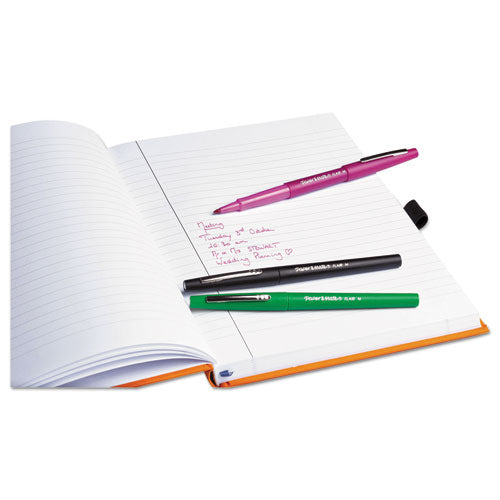 Image of Paper Mate® Point Guard Flair Felt Tip Porous Point Pen, Stick, Bold 1.4 Mm, Red Ink, Red Barrel, 36/box