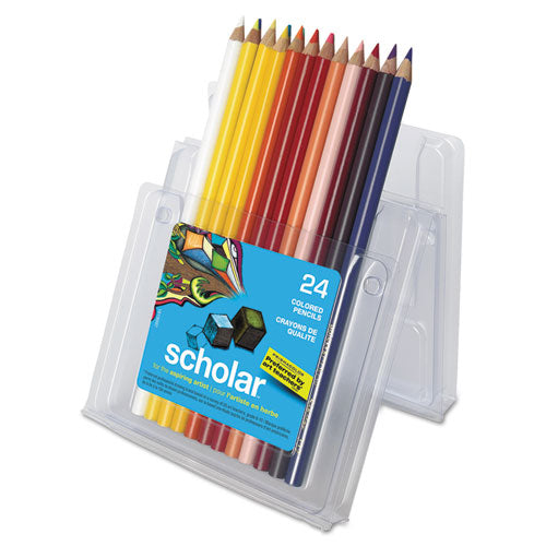 Image of Prismacolor® Scholar Colored Pencil Set, 3 mm, 2B, Assorted Lead and Barrel Colors, 24/Pack