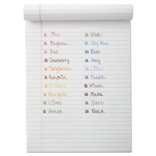 Image of Paper Mate® Point Guard Flair Felt Tip Porous Point Pen, Stick, Medium 0.7 mm, Black Ink, Black Barrel, 36/Box