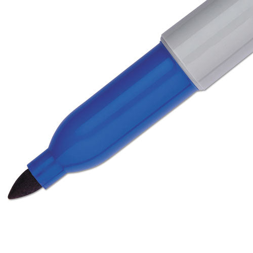 Image of Sharpie® Fine Tip Permanent Marker Value Pack, Fine Bullet Tip, Blue, 36/pack