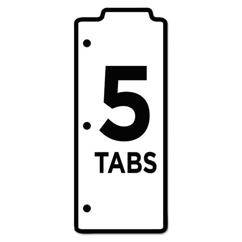 Image of Avery® Tabbed Snap-In Bookmark Plastic Dividers, 5-Tab, 11.5 X 3, Assorted, 1 Set
