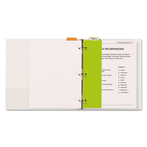 Image of Avery® Tabbed Snap-In Bookmark Plastic Dividers, 5-Tab, 11.5 X 3, Assorted, 1 Set