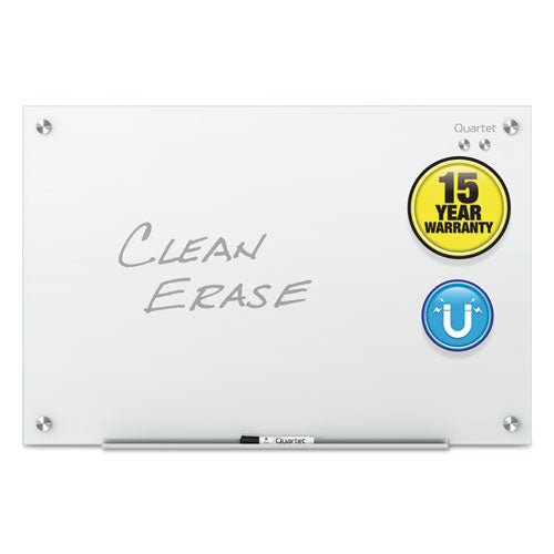Image of Quartet® Infinity Magnetic Glass Marker Board, 24" x 18", White Surface