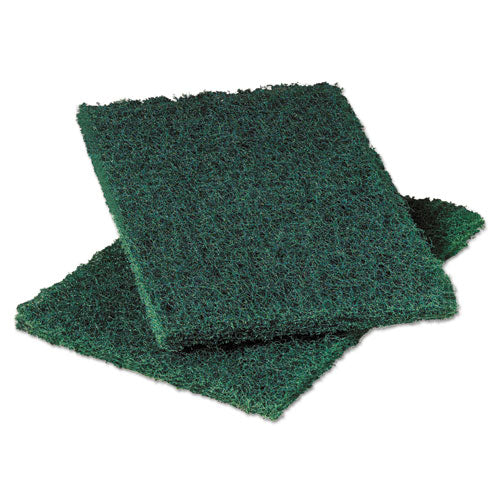 Image of Scotch-Brite PROFESSIONAL Heavy Duty Scouring Pad 86, 6 X 9, Green, 12/pack, 3 Packs/carton