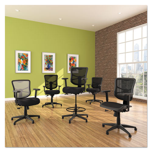 Image of Alera® Alera Elusion Series Mesh Mid-Back Swivel/tilt Chair, Supports Up To 275 Lb, 17.9" To 21.6" Seat Height, Black