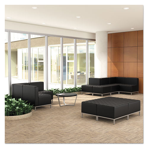 Image of Alera® Alera QUB Series Ottoman, 26.38" x 21.5" x 17.5", Black
