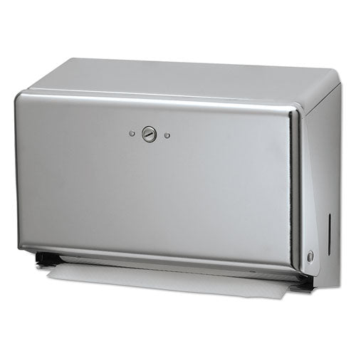 Image of San Jamar® Mini C-Fold/multifold Towel Dispenser, 11.13 X 3.88 X 7.88, Chrome