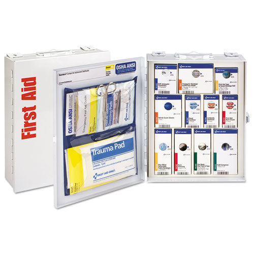 Image of First Aid Only SmartCompliance Food Service Cabinet Without Medication, 25 People, 94 Pieces, Metal Case