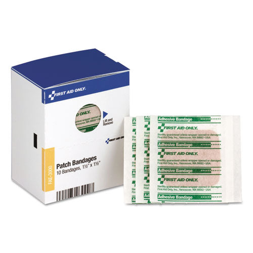 Image of First Aid Only Smartcompliance Patch Bandages, 1.5 X 1.5, 10/box