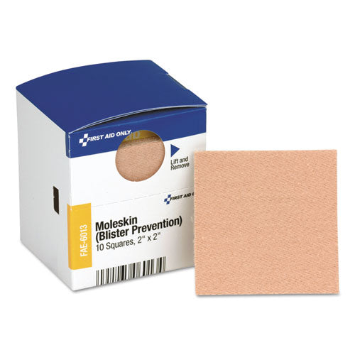Image of First Aid Only Smartcompliance Moleskin/blister Protection, 2" Squares, 10/box