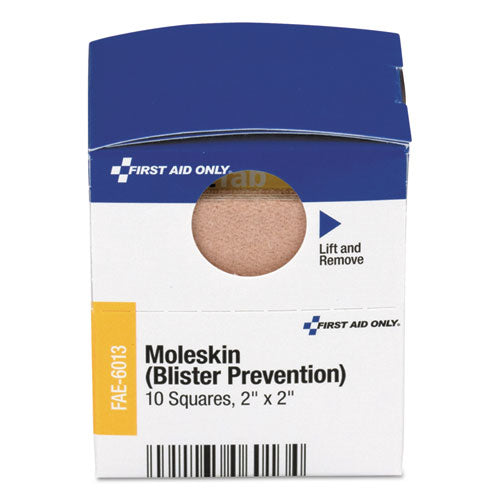 Image of First Aid Only Smartcompliance Moleskin/blister Protection, 2" Squares, 10/box